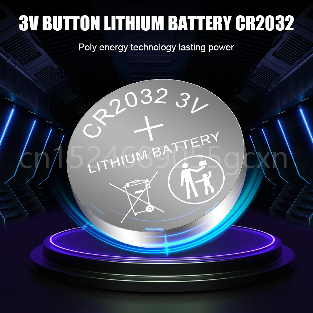 5ШТ CR2032 3V Литиевая батарея DL2032 CR 2032 Кнопочная батарея для часов Игрушечный пульт дистанционного управления Калькулятор Управление Ячейка для монет Изображение 1