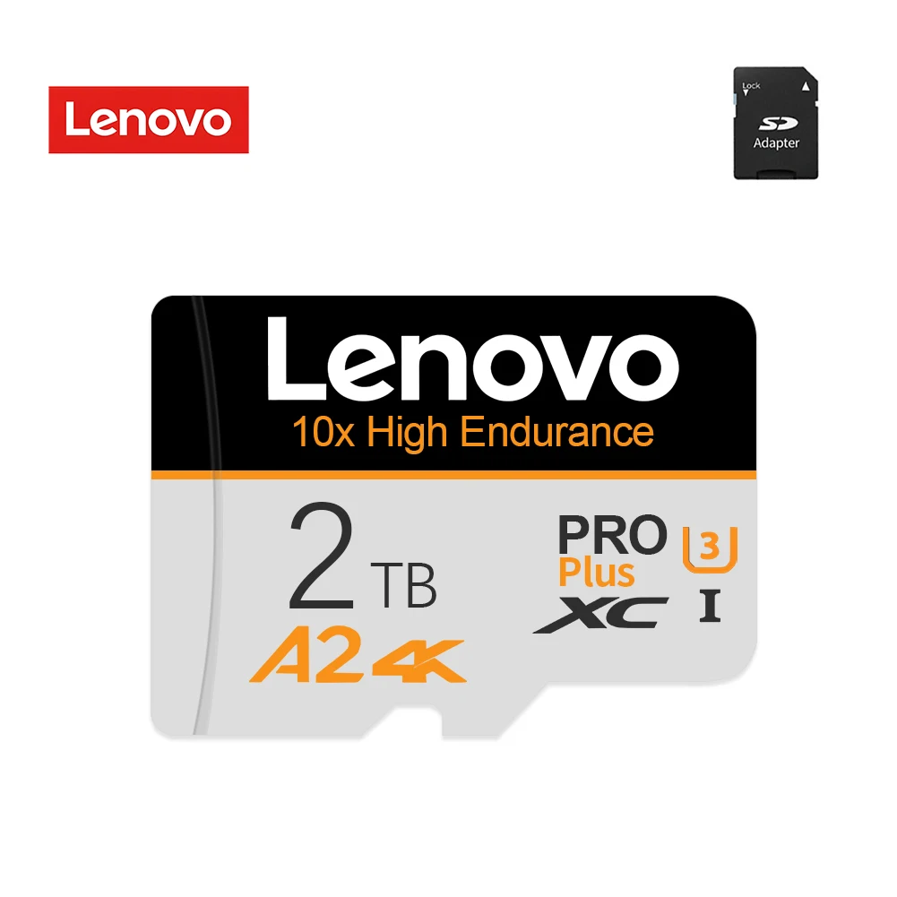 Lenovo 2TB 1TB Карта Флэш-памяти High Speed Class 10 128 ГБ Micro TF / SD-Карта SSD A2 SD Адаптер Карты Памяти Камера / планшет / Видеорегистратор Изображение 0