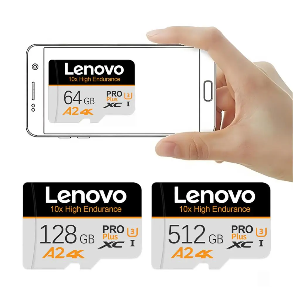 Lenovo 2TB 1TB Карта Флэш-памяти High Speed Class 10 128 ГБ Micro TF / SD-Карта SSD A2 SD Адаптер Карты Памяти Камера / планшет / Видеорегистратор Изображение 4