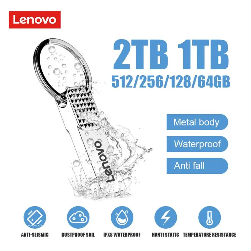 Lenovo U Drive Оригинальный 2 ТБ 1024 ГБ 512 ГБ Интерфейс USB 3.1 Type-C Мобильный телефон Компьютер Взаимная передача Портативная USB-память Изображение 1