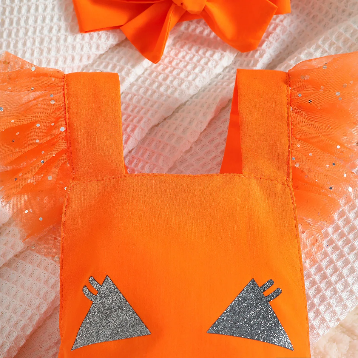 Prowow 0-18 м, детский комбинезон на Хэллоуин, Оранжевое боди для новорожденных, платья принцессы Тыквы, мой первый детский костюм на Хэллоуин Изображение 3