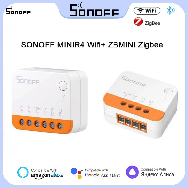 SONOFF MINIR4 ZBMINI Extreme Wi-Fi /Zigbee MINI Smart Switch Приложение eWeLink Дистанционное управление Режим Отсоединения Реле Smart Switch Изображение 0