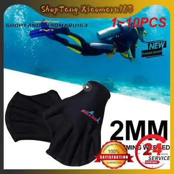 1 ~ 10ШТ 1 пара 1,5 мм неопреновых плавательных перчаток для дайвинга неопреновые перчатки для зимнего плавания теплые противоскользящие синие, желтые и розовые