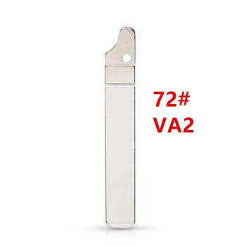 10 шт./лот 72 # VA2 VA2T 73# HU83 оригинальное лезвие для ключей Откидное неразрезное Лезвие для автомобильных ключей Peugeot 307 407 Citroen для Renault