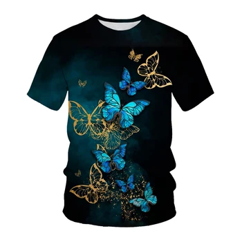 2023 Женская модная футболка с 3D принтом Цветов и травы, Короткий рукав, Мужская Удобная Модная футболка, Мужская Одежда, Повседневная Одежда