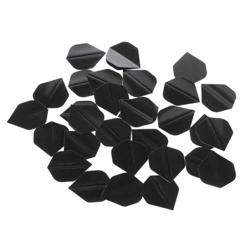 30 шт. высококачественных простых дротиков из ПЭТ-пластика черного цвета