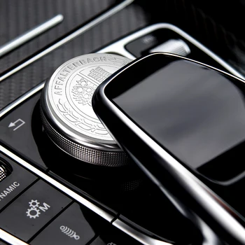 47 мм Наклейка на Кнопку Мыши Внутренняя Наклейка для Mercedes Benz AMG W213 W212 W177 W205 W166 GLE GLC GLB AMG Мультимедийная Наклейка