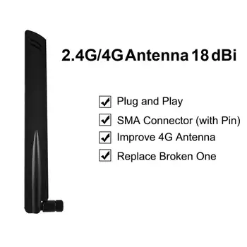 4G LTE Внешняя Антенна 18dBi 4G Антенна Маршрутизатора Внутренняя Антенна С Разъемом SMA Для Модема Huawei Router B390 B593 B2000