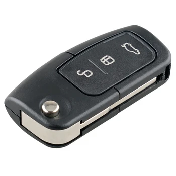 4X Автомобильный умный дистанционный ключ 3 кнопки Подходят для Ford Focus Fiesta 2013 Брелок чехол 433 МГц