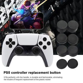8шт Колпачок для рукоятки для большого пальца для PS5/PS3 / Xbox 360 Аналоговый чехол для рукоятки для больших пальцев