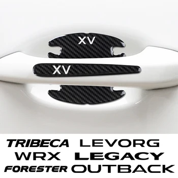 8ШТ Наклейка На Дверную Ручку Автомобиля Для Subaru Forester XV Outback Legacy WRX Tribeca Levorg BRZ Crosstrek Exiga Ascent Автомобильные Аксессуары