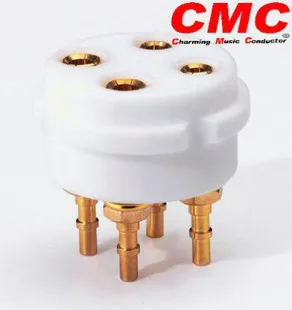 CMC PTFE 4P4 четырехконтактный тефлоновый держатель электронной трубки Teflon 4 pin