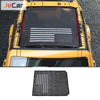 JeCar Автомобильный Верхний Солнцезащитный Козырек Изоляционная Сетка для Ford Bronco 2021 2022 2023 4-Дверная Крыша С Защитой От Ультрафиолета Аксессуары Для Защиты От Солнца