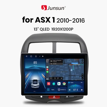 Junsun X7 MAX 13,1 “2K Беспроводной CarPlay Android Auto Автомагнитола для Mitsubishi ASX 1 2010 2011 2012 2016 Мультимедийное авторадио