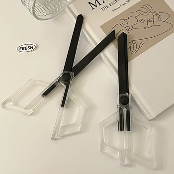 MINKYS Прозрачные Простые ножницы Kawaii Бытовые Многофункциональные Ручные Ножницы Экспресс-коробка Ножницы для бумаги Канцелярские принадлежности