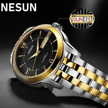 Nesun For Мужские Часы Автоматические Деловые Наручные Часы С Сапфировым стеклом Япония Miyota Nh36a Механические Мужские 5atm Relojes Hombre 2023