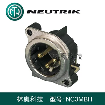 Neutrik NC3FBH1 NC3FBH2 и NC3 - 3-полюсная розетка XLR с заземлением, соединяющая корпус разъема с горизонтальной печатной платой pin1