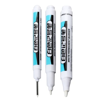 P82F 4x Маркерные ручки Перманентные маркеры на масляной основе, Белые маркеры, ручки с водонепроницаемой краской