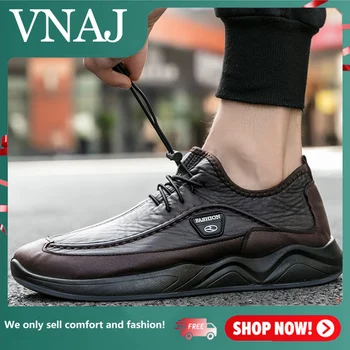 VNAJ/ Легкая кожаная мужская повседневная обувь, мужские лоферы для вождения, модные прогулочные кроссовки, походная обувь для мужчин, размер 38-46