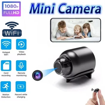 X5 Mini WiFi Камера наблюдения Монитор ночного видения Широкоугольная IP-видеокамера для обнаружения безопасности в помещении Видеомагнитофон Micro Cam