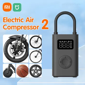 Xiaomi Mijia 1S 2 Надувной шинный насос Автомобильный воздушный компрессор для мотоциклов Велосипедная шаровая шина Цифровой Электрический Портативный надувной насос