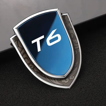 Автомобильная металлическая 3D наклейка с логотипом Auto Custom Shield для укладки декоративных наклеек для аксессуаров Volvo T6