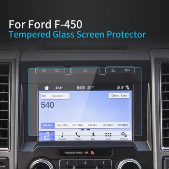 Автомобильные наклейки Протектор экрана для Ford F-450 2023 Навигатор Дисплей Защитная пленка из закаленного стекла Автомобильные аксессуары для транспортных средств