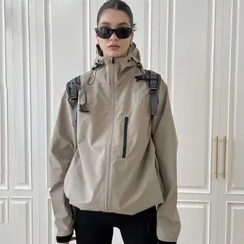 Американская винтажная штормовая куртка, весенне-осенний тренд, уличная водонепроницаемая одежда, женская ветрозащитная куртка для альпинизма