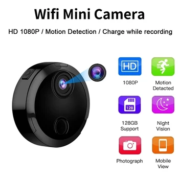 Беспроводная мини-камера WiFi HDQ15, экшн-камера ночного видения, домашняя IP-микросекретная маленькая камера