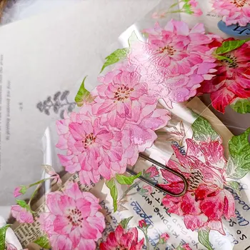 Винтажный планировщик скотча Sakura Pink Washi для домашних животных 