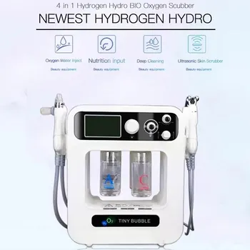 Горячая Продаваемая Многофункциональная Машина для Пилинга Лица H2O2 Hydro Dermabrasion 4 в 1 Высокого Качества для Спа/Глубокой Очистки Кислородного Пузыря