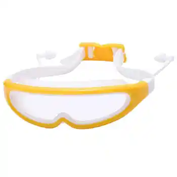 Детские плавательные очки в большой оправе, Защитные очки для детей на открытом воздухе, Противотуманные Водонепроницаемые очки для плавания на пляже, в бассейне