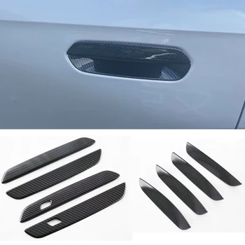 Для BMW X1 U11 2023 2024 ABS Крышка наружной дверной ручки из углеродного волокна, Наклейка на Дверную чашу, Накладка на молдинг автомобиля, защитная крышка
