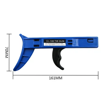 Инструмент для связывания нейлоновых кабельных стяжек Ручной пистолет для связывания кабельных стяжек Пистолет для быстрой отделки и фиксации пластика Ручной инструмент для затяжки