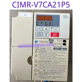 Используемый преобразователь частоты CIMR-V7CA21P5 1,5 кВт 220 В для функционального тестирования не поврежден