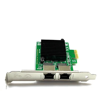 Контроллер двухпортовый RJ-45 1000 Мбит/с PCI-Express X 4 Gigabit Ethernet Серверный адаптер двухпортовый контроллер сетевого интерфейса