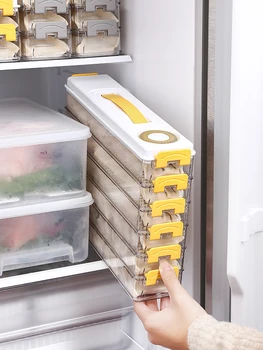 Коробка для пельменей Бытовой кухонный холодильник для пищевых продуктов, герметичный, сохраняющий свежесть, быстрозамораживающийся специальный ящик для хранения
