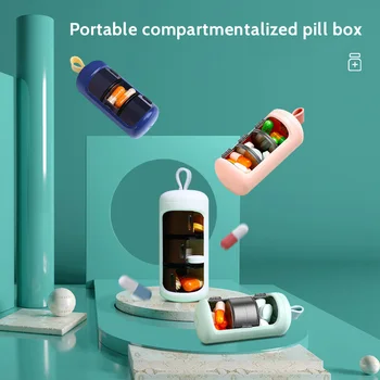 Коробка для таблеток, портативные 3 сетки, Большая емкость, герметичный контейнер для таблеток, органайзер, Диспенсер для лекарств, коробка для таблеток, держатель для хранения