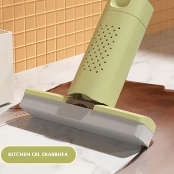 Ленивая мини-швабра, прочная впитывающая швабра, Швабра для уборки пыли с регулируемой длинной ручкой для кухни, посуды для ванной комнаты xobw