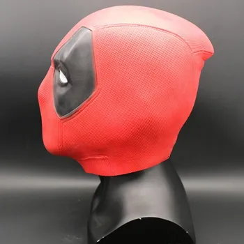 Маска супергероя из фильма Ручной работы Красная латексная маска для лица Косплей костюм Реквизит Шлем Маски для вечеринки на Хэллоуин для взрослых
