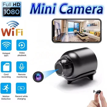 Мини-камера 1080P HD, беспроводная Wi-Fi видеокамера видеонаблюдения 