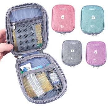 Мини-портативная сумка для хранения лекарств, Походная аптечка для путешествий на открытом воздухе, сумки для лекарств, органайзер, сумка для экстренного выживания, чехол для таблеток