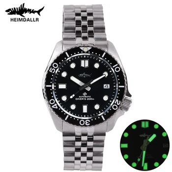 Модные Мужские часы HEIMDALLR 200M Sharkey Diving SKX007 NH35 С автоматическим Механическим Сапфировым Юбилейным браслетом, Люминесцентные Роскошные часы