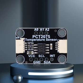 Модуль датчика температуры PCT2075 Печатная плата модуля датчика температуры постоянного тока 3-5 В, совместимая с 11-разрядным АЦП STEMMA QT Qwiic