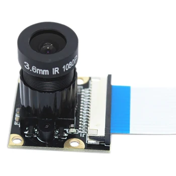Модуль камеры 1080P с 5 миллионами пикселей диафрагмой 1,8, широкоугольный 75 ° чип OV5647 для Raspberry Pi 2/4/3B +