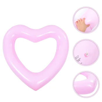 Надувные игрушки для вечеринки у бассейна Love Swimming Ring Для взрослых Float Плавающий стул в форме сердца ПВХ Розовый Baby