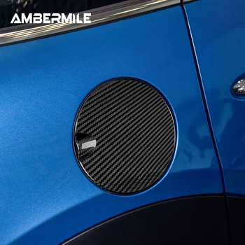 Наклейка на крышку топливного бака автомобиля из настоящего твердого углеродного волокна, наклейка на крышку бензобака для Mini Cooper F55 F56 F57, Аксессуары для декоративной отделки экстерьера