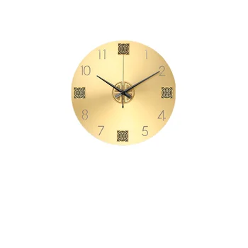 Настенные часы в китайском стиле для гостиной дома в китайском стиле из чистой меди мода современный 2023 новые кварцевые часы креативность