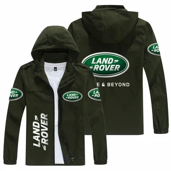Новая исследовательская мужская куртка с логотипом автомобиля Land Rover, модная тонкая повседневная куртка-авиатор, мужская шляпа для мотогонок по бездорожью.
