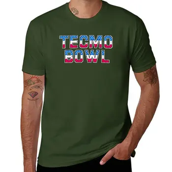 Новая футболка с логотипом Tecmo Bowl, индивидуальные футболки, короткие футболки для любителей спорта, футболки с графическими футболками, мужские футболки большого и высокого роста